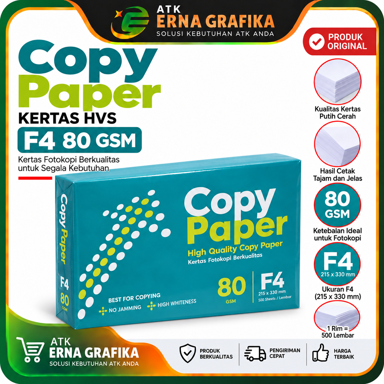 Kertas F4 80gsm Copy paper